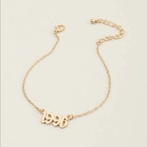 LAST ONE SALE 1996 Birth Year Anklet or Bracelet